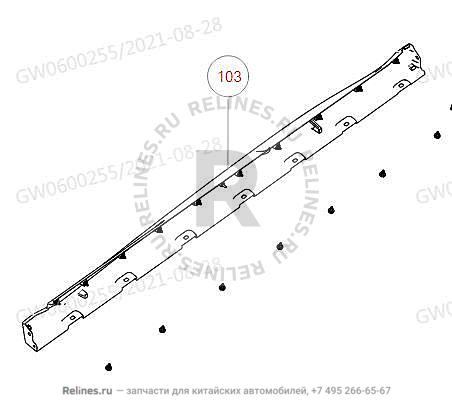 Панель внешней отделки правого порога двери - 500620***01A8L