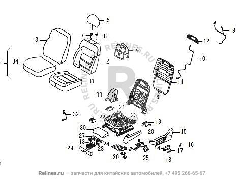 Harness assy driver memory ventilation w - 68038***W09A