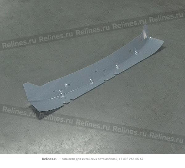 Reinforcement beam-fr retaining plate