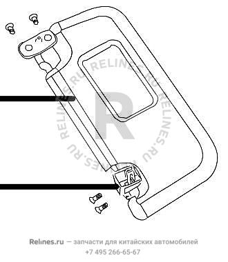Козырек солнцезащитный правый (новый салон)