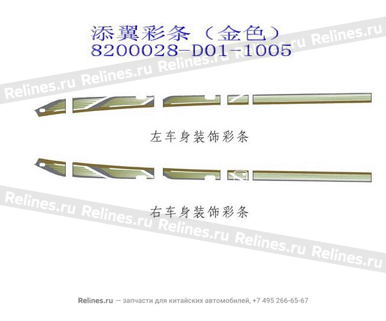 Decor ribbon(wing gldn dr s) - 820002***1-1005