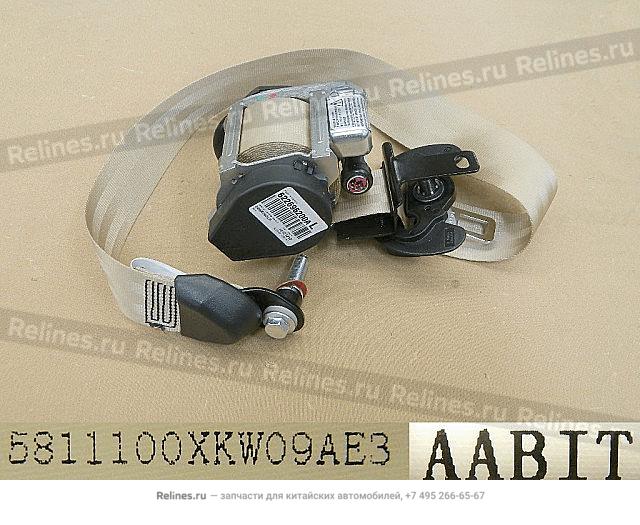 FR seat belt assy LH - 581110***09AE3