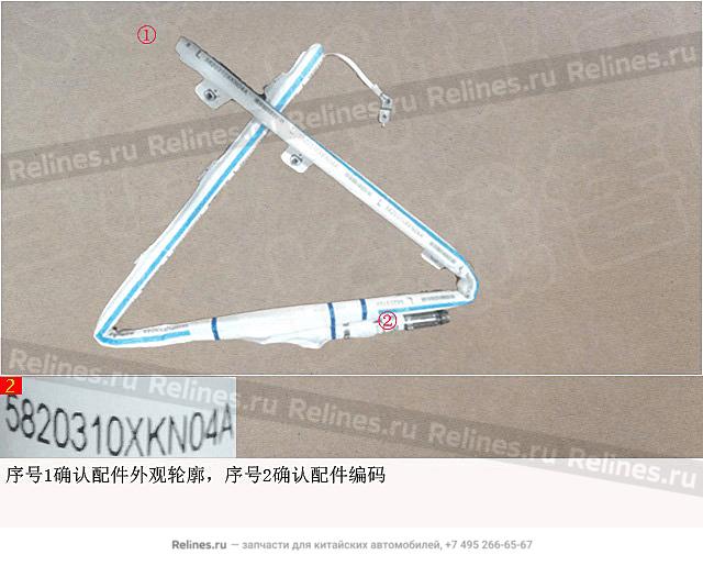 Шторка безопасности боковая передняя левая - 58203***N04A