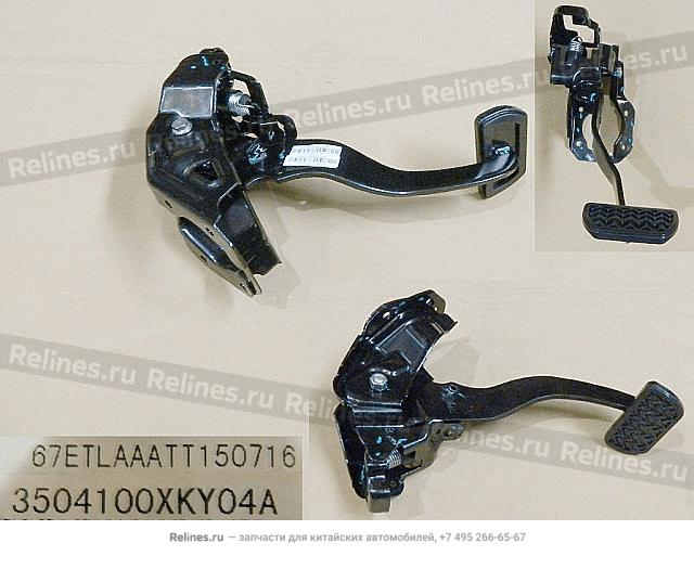 Brake pedal assy