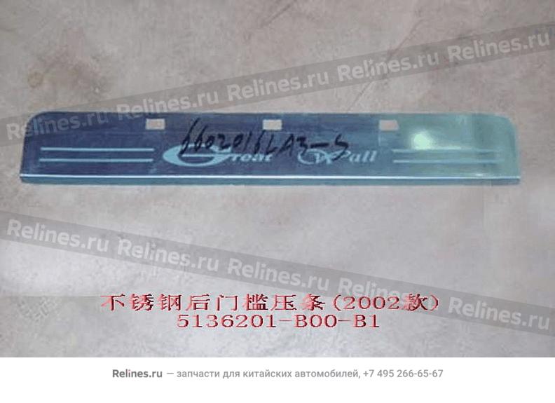 Trim panel-rr doorsill LH(02)