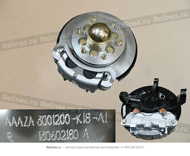 Strg knuckle w/hub brake assy RH - 30012***18-A1