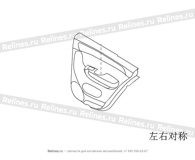 INR panel assy RR door LH