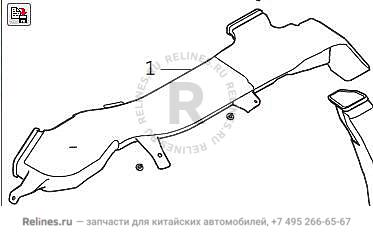 RR cold air distribution duct