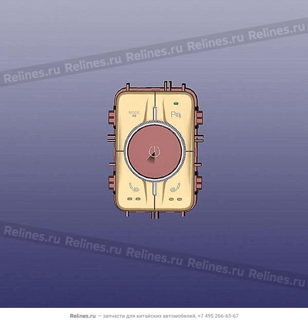 Консоль кнопок в сборе средняя с EPB и кноп.подогрев.сид. M1DFL3 - 8080***2AA