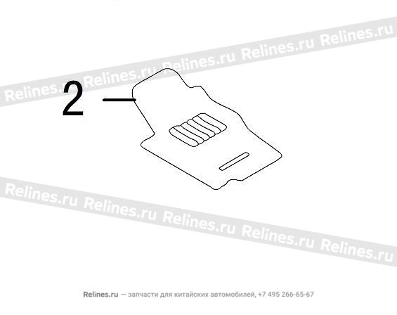 FR footrest assy LH - 510951***09BE3