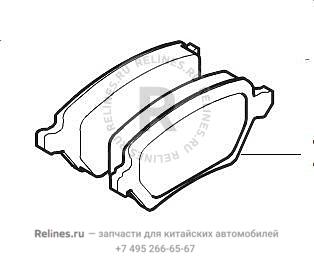 Колодки тормозные задние - 35021***W01A