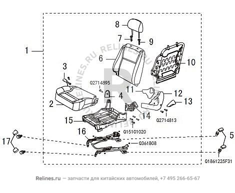 FR seat assy LH - 680010***0XF84