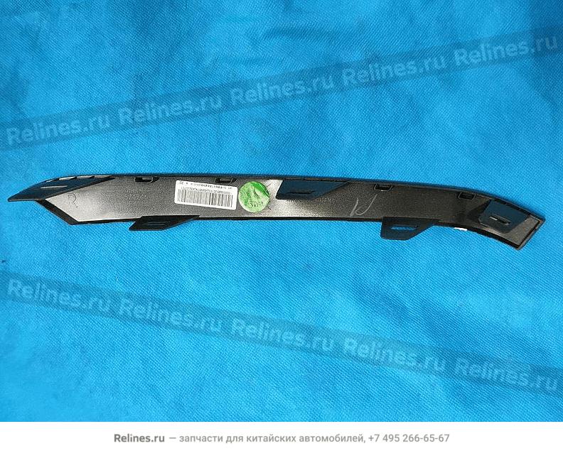 Полоса переднего бампера нижняя правая