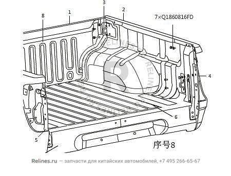 FR floor panel assy-cargo body - 85040***00XB