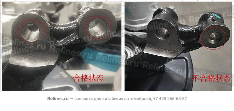 RF disc brake & steering knuckle assy