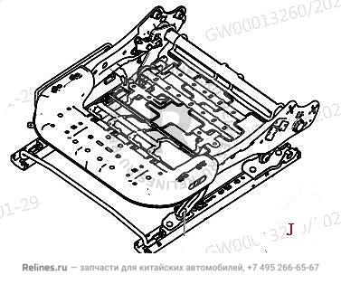 Рама сиденья водителя - 68012***W01A