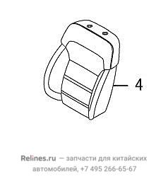 Backrest cushion assy,driver seat