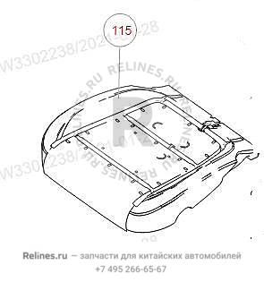 Подушка сиденья пассажира