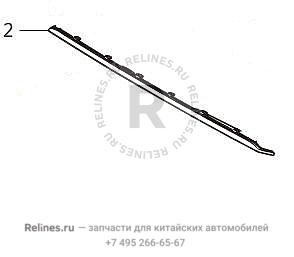Накладка заднего бампера нижняя