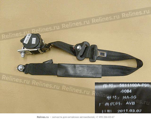 FR seat belt retractor assy - 5811100***0-0084