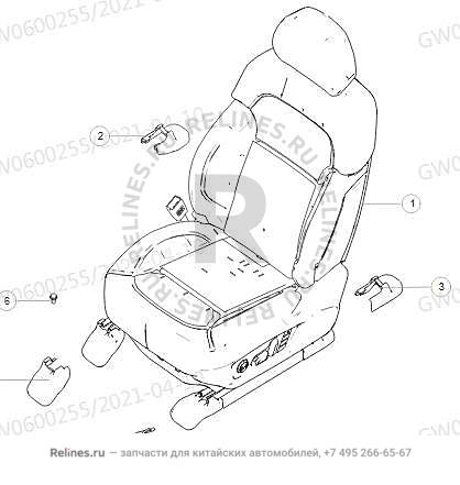 Driver seat assy - 680050***11A86