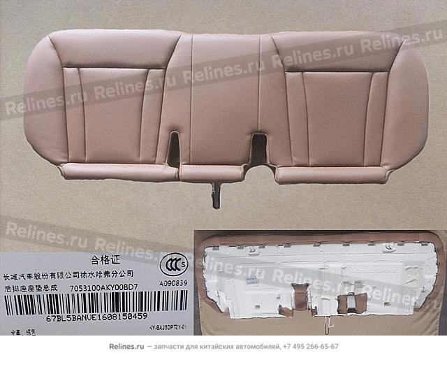 Cushion assy-rr seat