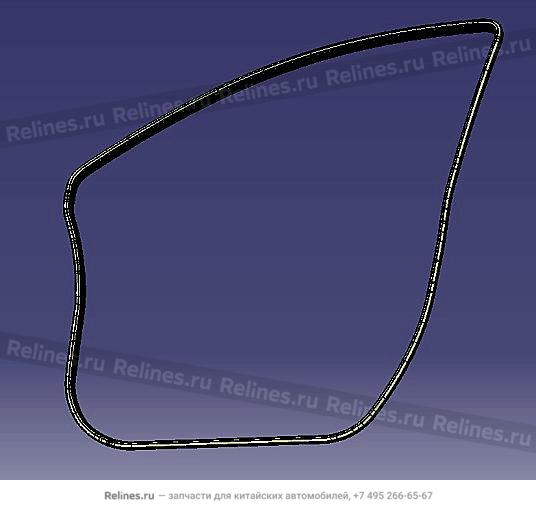 Уплотнитель проёма двери передней правой - 61071***Z36A