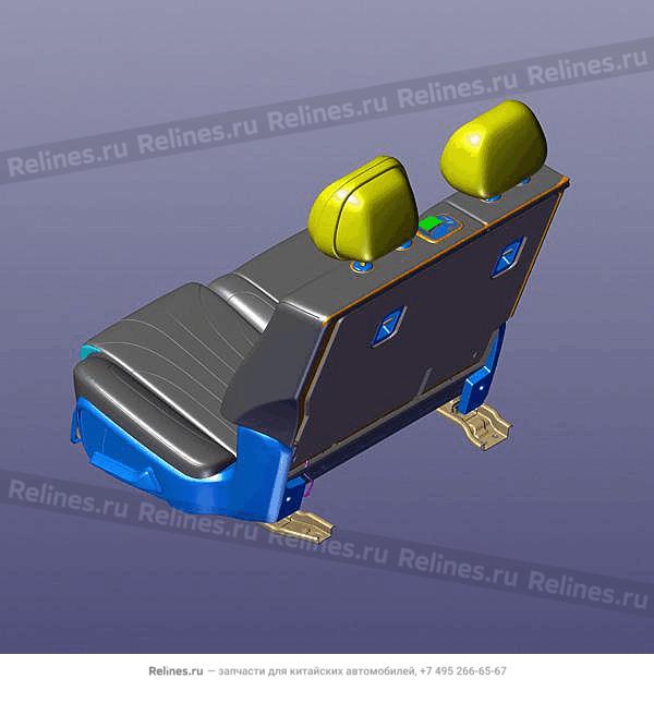 Сиденье второго ряда левое с пряжой T26