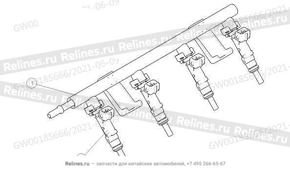 Рейка топливная в сборе - 1100***EN01