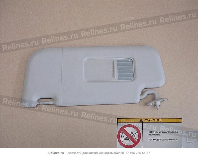 Sun visor assy(light gray) LH