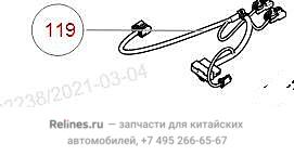 Проводка пассажирского сидения