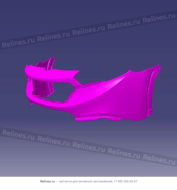 Верхняя часть переднего бампера