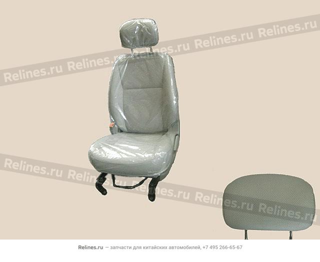 FR seat assy LH(leather grayish) - 680010***0-1218