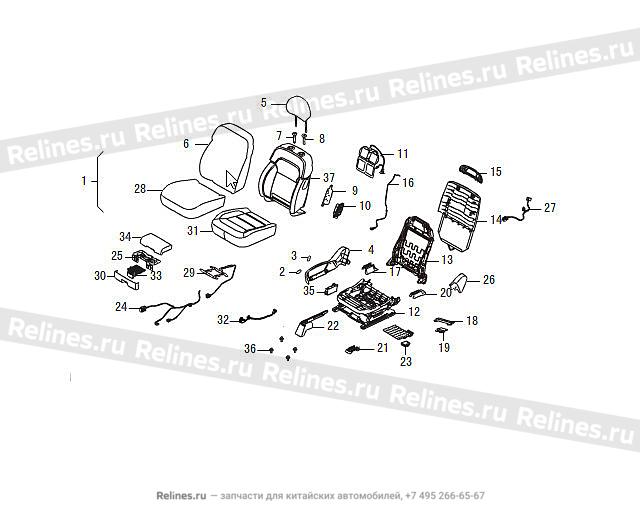 FR seat - 690070***09AE3