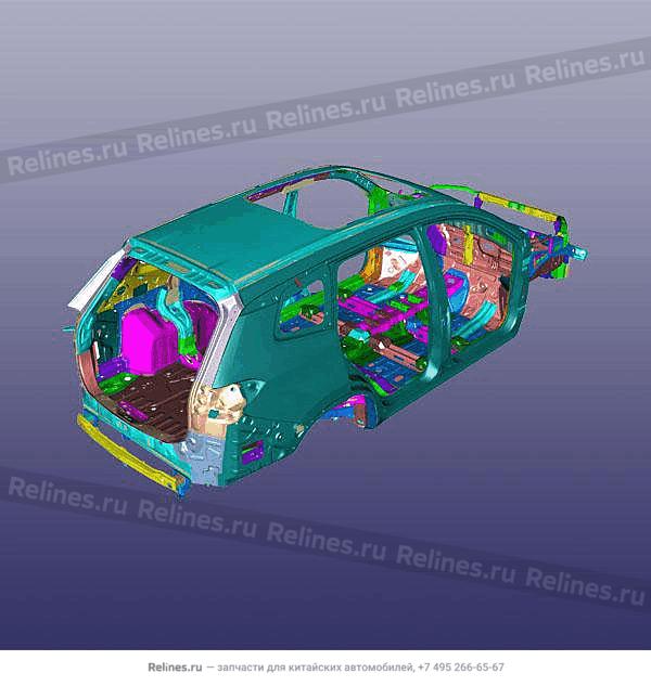 Vehicle body frame