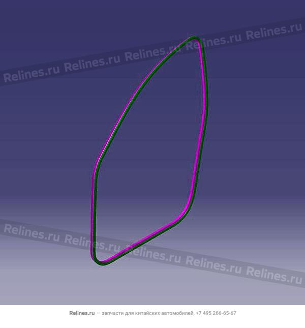 Уплотнитель стекла перед левый