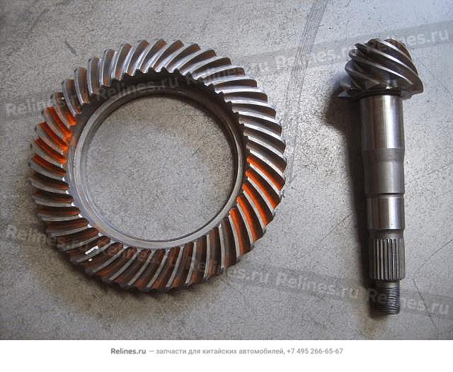 Drive&driven bevel gear assy(43:8)