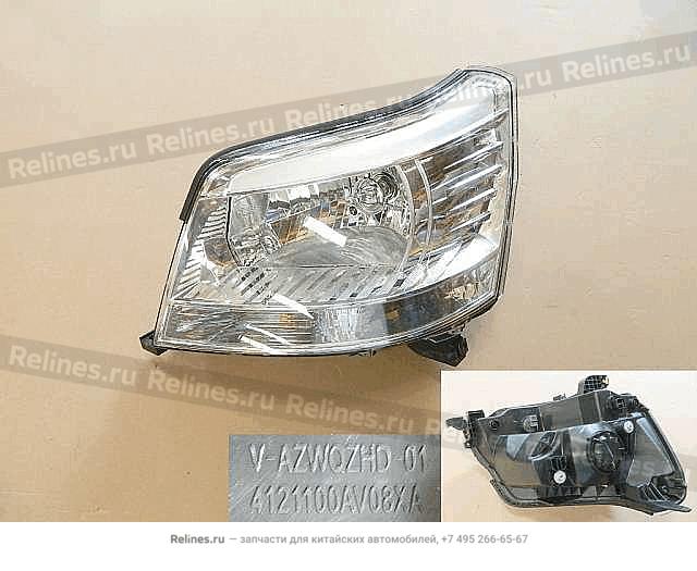 Combination head lamp assy LH - 41211***08XA