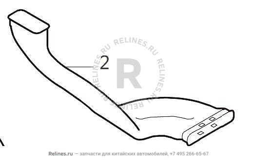 Mid LWR air duct,RH