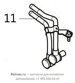 Oil cooler pipe assy