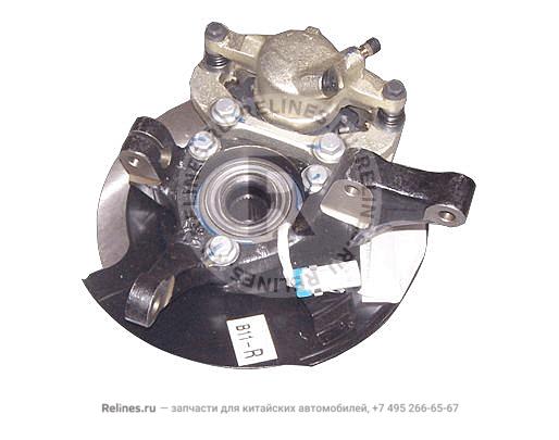 FR steering joint RH assy&disc brake assy