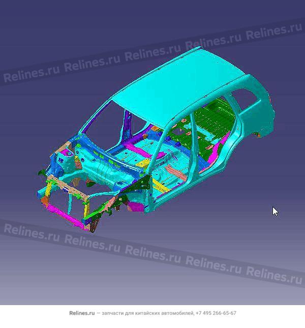 Vehicle body frame