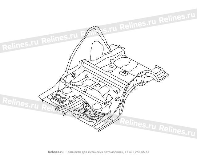 Mid RR floor assy