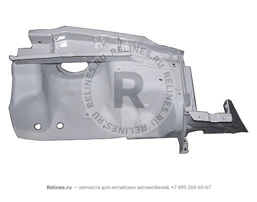 Брызговик лонжерона переднего правого