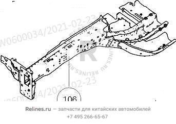 Балка кузова передняя правая - 84004***W02A