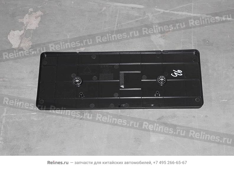 Mounting plate, rear license plate