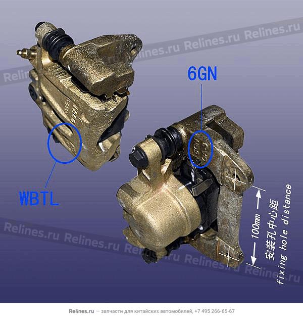 RR brake caliper-lh - B14-3***50AB