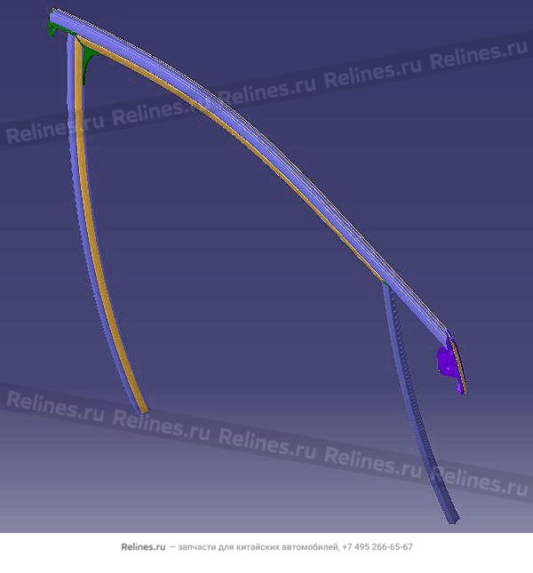 Уплотнитель двери передней правой M1D/M1DFL2/J60 - J60-***112