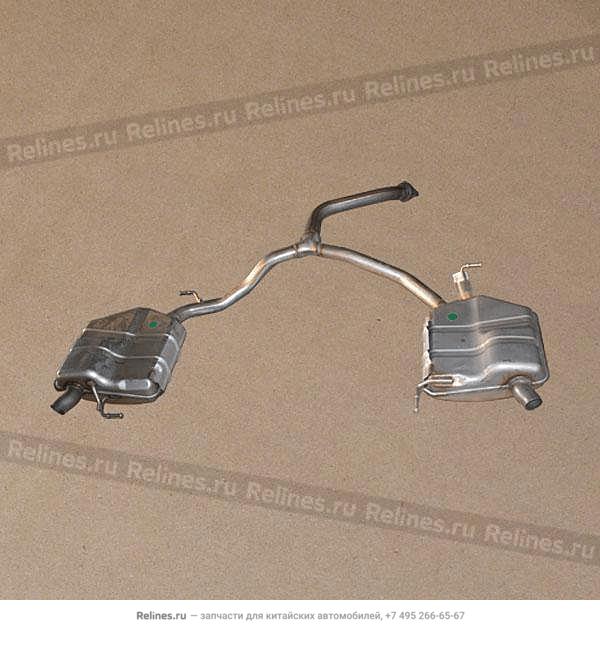 Rear muffler assy