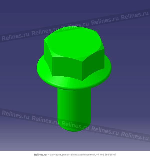 Heavy series hexagon bolt with flange M8 - Q186***TF6